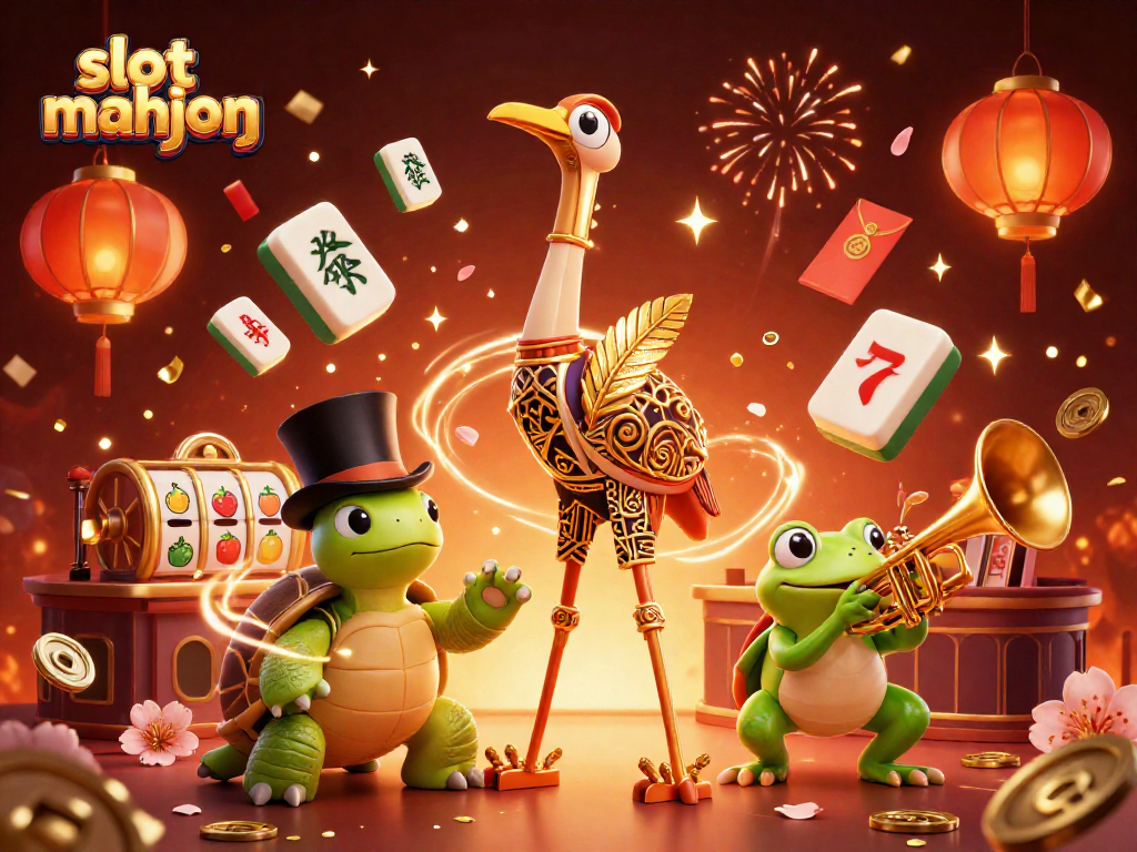 Experience thrilling gameplay with slot mahjong, featuring colorful characters and dynamic casino elements.